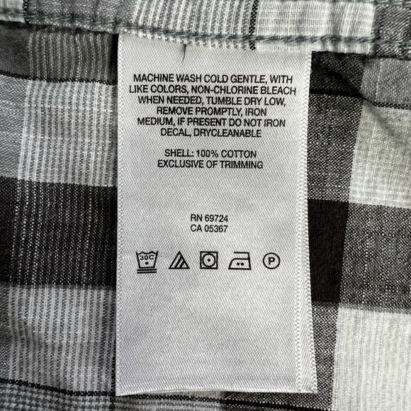 Columbia Men's Pearl Snap Gray Plaid Button Down Shirt Size XL - Picture 4 of 9